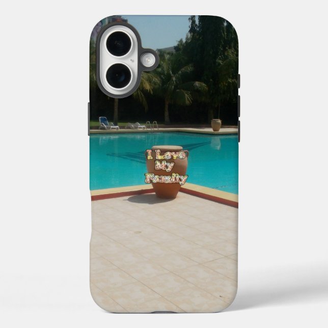 Funda iPhone 16 Plus Guay Hakuna Matata Pool Side I love My Family.jpg (Reverso )