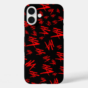 Funda iPhone 16 Plus Ha negro y rojo