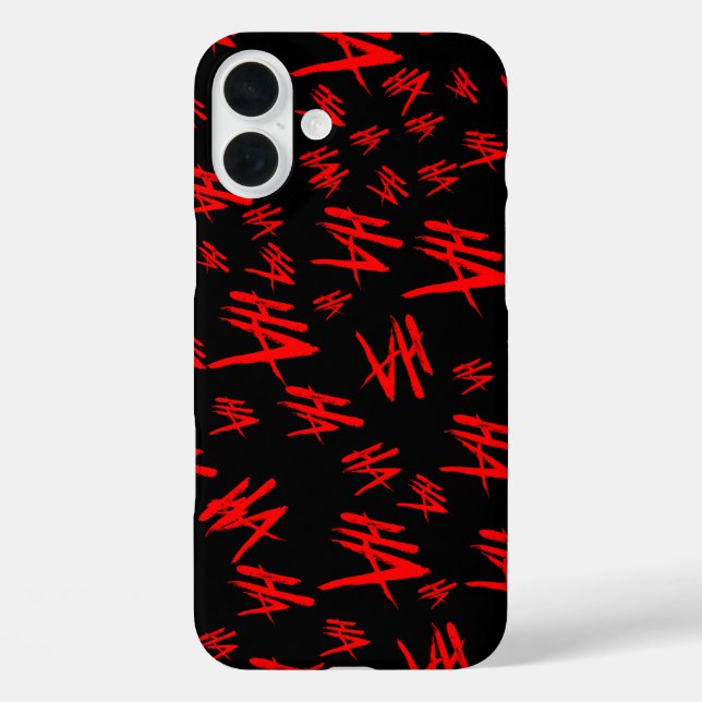 Funda iPhone 16 Plus Ha negro y rojo (Reverso )