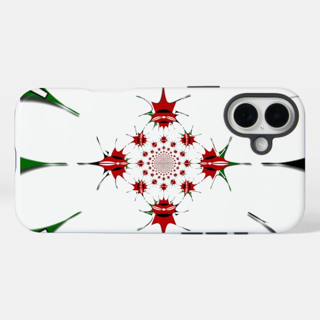 FUNDA iPhone 16 PLUS HAKUNA MATATA RED VERDE (Reverso (Horitonzal))
