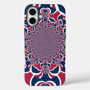Funda iPhone 16 Plus Hakuna Matata Regalos de moda rojo y azul.jp