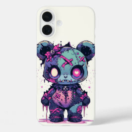 Funda iPhone 16 Plus Halloween Toy Teddy Bear