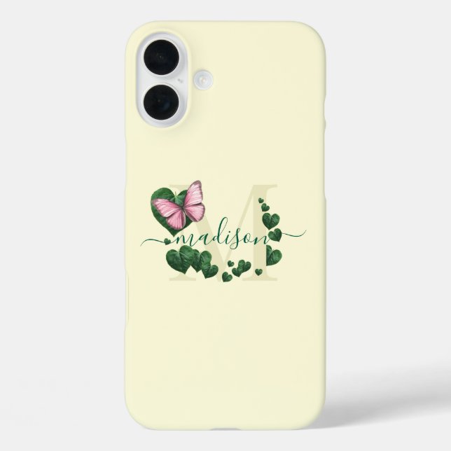 Funda iPhone 16 Plus Heart-Shaped Leaves Bouquet Case-Mate iPhone Case (Reverso )