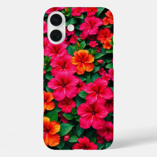 Funda iPhone 16 Plus Hibiscus Bloom tropical