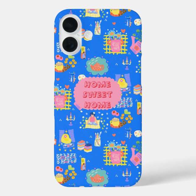 Funda iPhone 16 Plus Hogar dulce personalizado (Reverso )