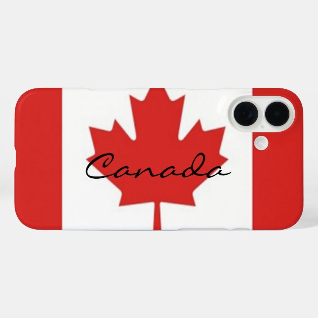 Funda iPhone 16 Plus Hoja de Arce Canadiense (Reverso  (Horizontal))