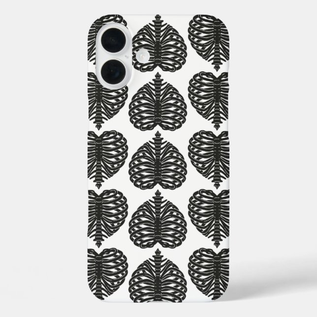 Funda iPhone 16 Plus Huesos del corazón (Reverso )