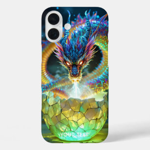 Funda iPhone 16 Plus Huevo de dragón verde fantástico lindo