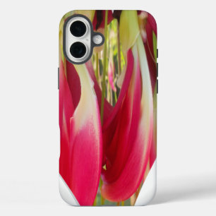 Funda iPhone 16 Plus Impresión de arte floral cardíaco
