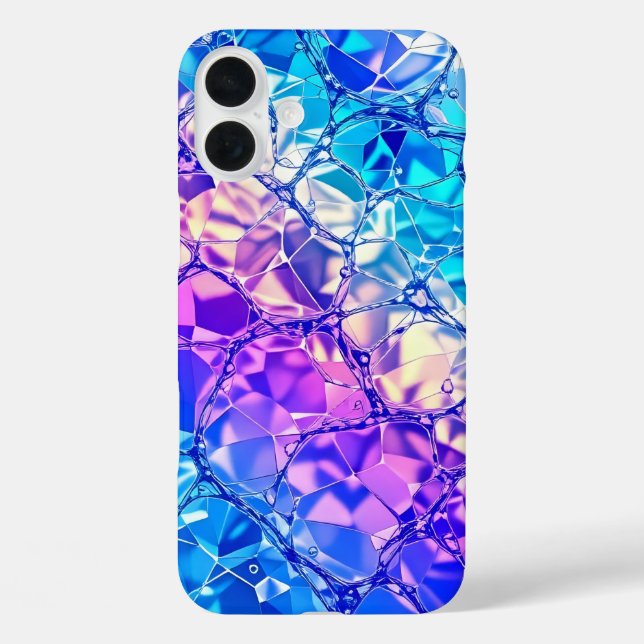 Funda iPhone 16 Plus Impresión de joyas (Reverso )