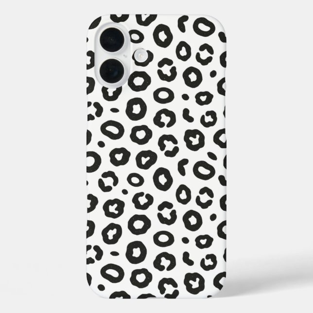 Funda iPhone 16 Plus Impresión de leopardo (Reverso )