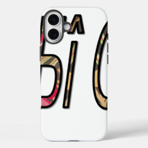 Funda iPhone 16 Plus Impresión de texto "Sin Bigiji"