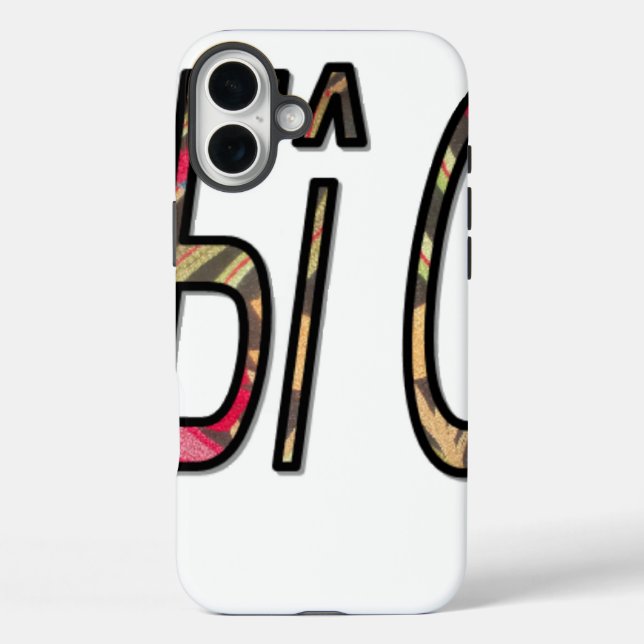 Funda iPhone 16 Plus Impresión de texto "Sin Bigiji" (Reverso )