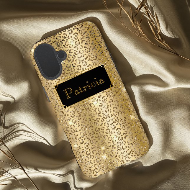 Funda iPhone 16 Plus Impresión glamorosa de purpurina de plomo brillant (Subido por el creador)