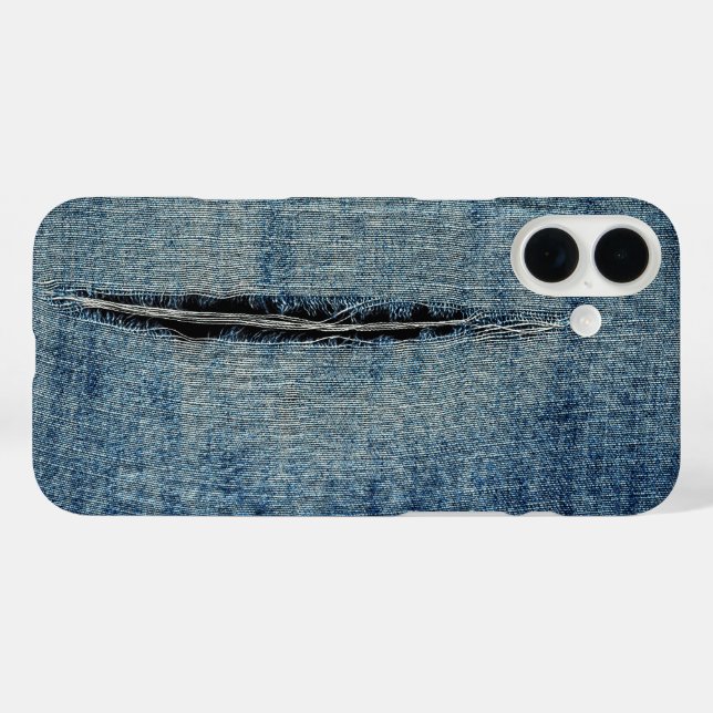 Funda iPhone 16 Plus Jeans arrancados (Reverso  (Horizontal))