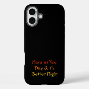 Funda iPhone 16 Plus Jet Black ten un buen día y una agradable noche