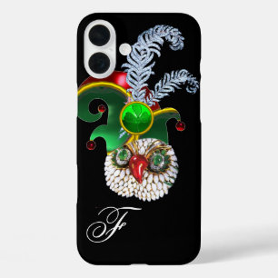 FUNDA iPhone 16 PLUS JEWEL OWL, GORRA ELF, CARACTERES DE SHAMROCK Y DIA