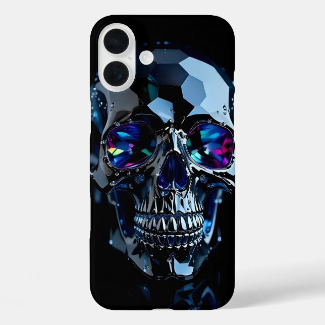 Funda iPhone 16 Plus Joya de cráneo (Reverso )