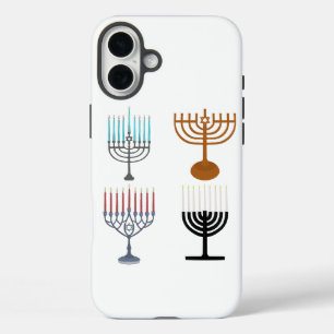 Funda iPhone 16 Plus Judaísmo Hanukkah Religión judía