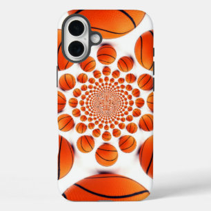 Funda iPhone 16 Plus Juego de básquetbol de campeones: Court Vision Kal