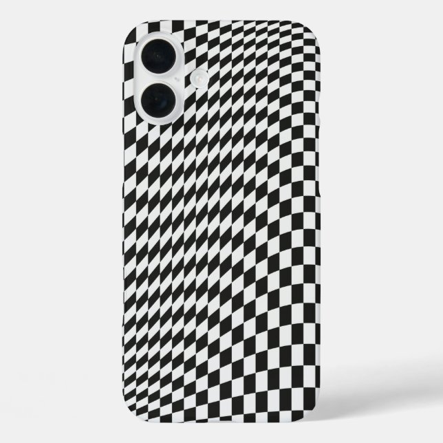 Funda iPhone 16 Plus Kaleidoscopio negro (Reverso )
