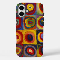 Kandinsky Estudio de color de los círculos cuadrad