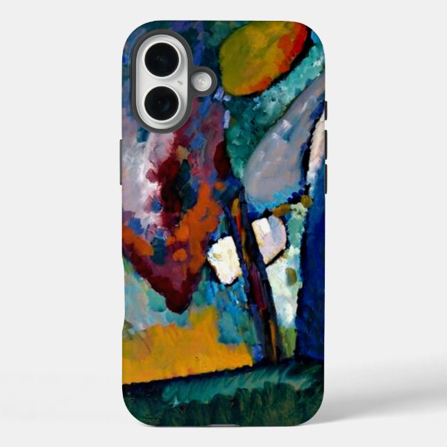 Funda iPhone 16 Plus Kandinsky - La cascada, arte abstracto (Reverso )