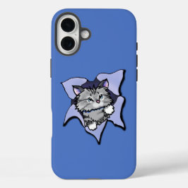 Funda iPhone 16 Plus KiniArt Kitty Blast