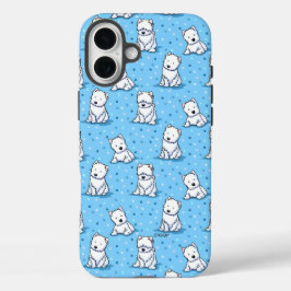 Funda iPhone 16 Plus KiniArt Westies