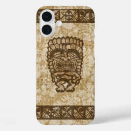 Funda iPhone 16 Plus Ku-Tiki Hawaiian Tapa Hibiscus Tropical