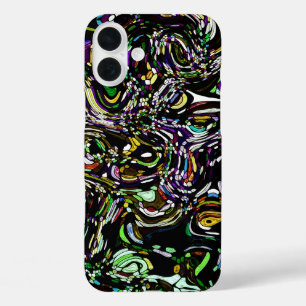 Funda iPhone 16 Plus La energía de remojo hipnótica en verde