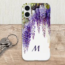 Laciosa Flor de Wisteria Morada en Acuarela