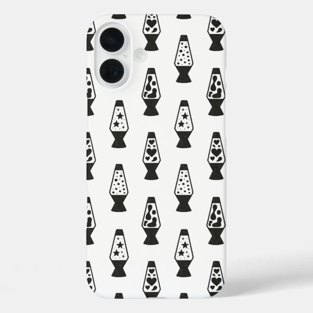 Funda iPhone 16 Plus Lámparas de lava (Reverso )