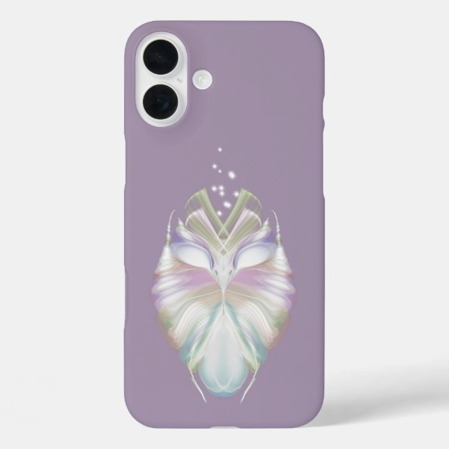 Funda iPhone 16 Plus Lechuza Oracle Púrpura Pastel (Reverso )
