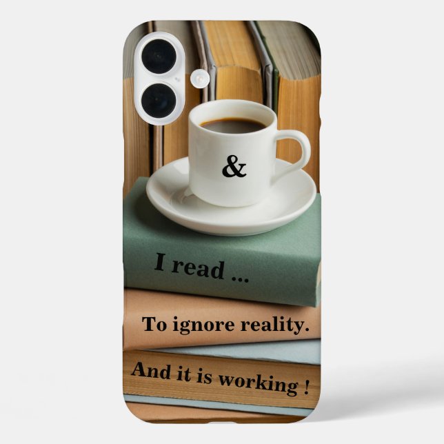 Funda iPhone 16 Plus Leo para ignorar la realidad, está funcionando (Reverso )