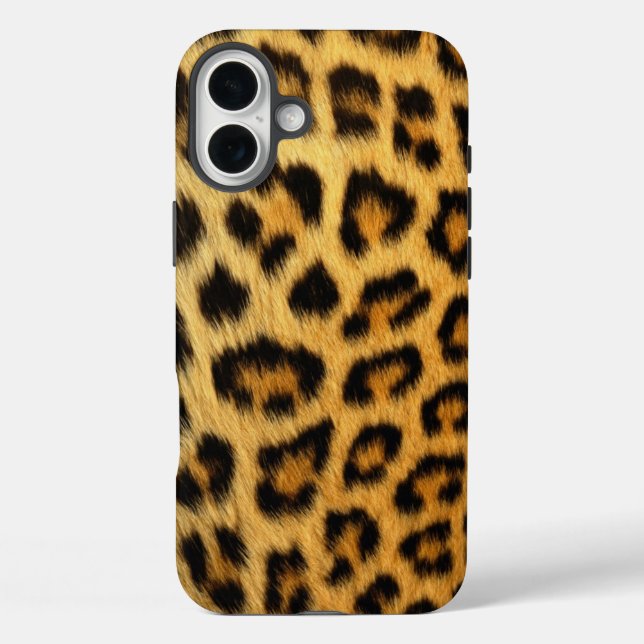 Funda iPhone 16 Plus Leopardo (Reverso )