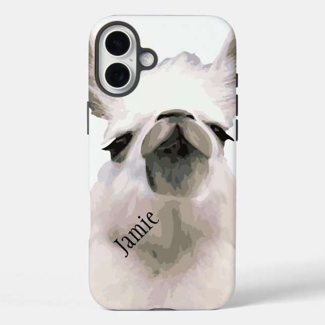 Funda iPhone 16 Plus Llama a Snobby de Snooty Personalizada (Reverso )