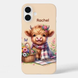 Funda iPhone 16 Plus Los amantes de las vacas de las tierras altas cúrg