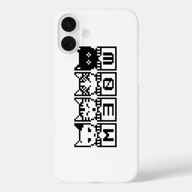 FUNDA iPhone 16 PLUS LOS CATS M30W DE 8 BITS (Reverso )