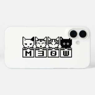 FUNDA iPhone 16 PLUS LOS CATS M30W DE 8 BITS