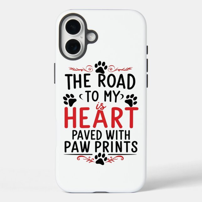 Funda iPhone 16 Plus Los perros dejan marcas (Reverso )