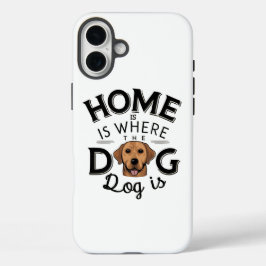 Funda iPhone 16 Plus Los perros hacen su hogar