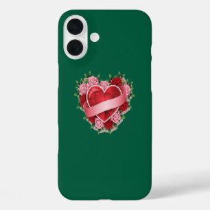 Funda iPhone 16 Plus LOVE PATTERN-estuche para iPhone / iPad