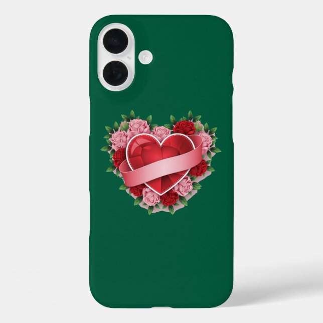 Funda iPhone 16 Plus LOVE PATTERN-estuche para iPhone / iPad (Reverso )