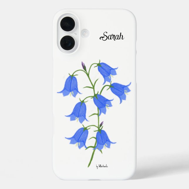 Funda iPhone 16 Plus Lovely bluebells (Reverso )