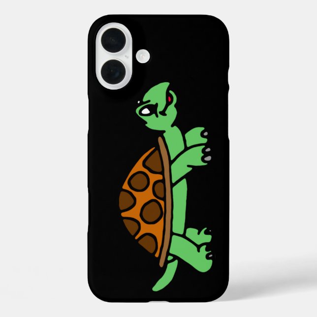 Funda iPhone 16 Plus Lustiege Schildkröte (Reverso )