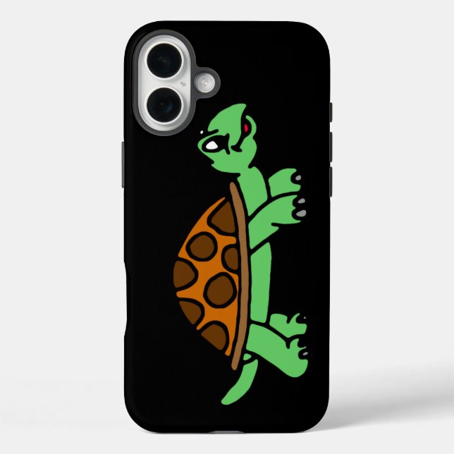 Funda iPhone 16 Plus Lustiege Schildkröte (Reverso )