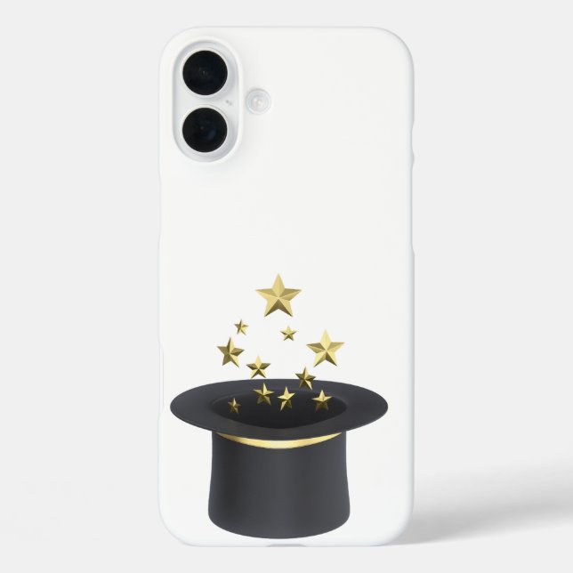 Funda iPhone 16 Plus Magos con estrellas doradas (Reverso )