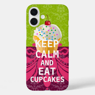 Funda iPhone 16 Plus MANTENER TRANQUILA Y Comer pasteles cambiar de col
