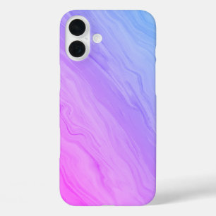 Funda iPhone 16 Plus Marble Luxe - degradado azul y violeta